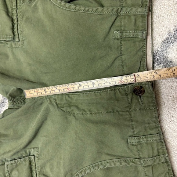 3/$30 Gap Kids Cargo Pants Girl 16 Slim Cotton Khaki Green Adjustable Waist Rae - Picture 7 of 9